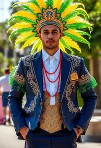 Brazilian Carnival Costume Male face swap