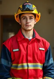 Fireman Sam Costume Adult face swap