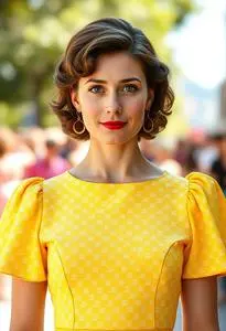 Jenny Lind Yellow Dress Greatest Showman face swap
