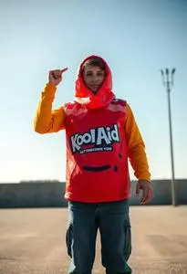 Kool Aid Blow Costume face swap