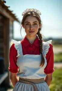 Maids Milking Costume face swap