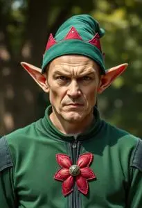 Angry Elf Costume face swap