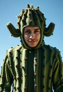 Funny Cactus Costume face swap