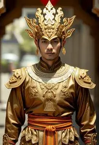 Gold Treasure Costume face swap