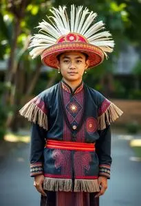 Philippine National Costume Baro Saya face swap