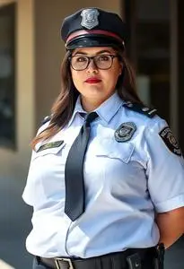 chinese dress ladies British Police Lady Costume Black Adult main image 1