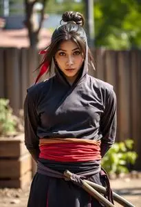 Katana Cosplay Costume face swap
