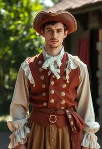 American Colonial Costume face swap