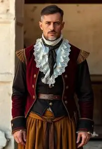 Authentic Colonial Costume Adult face swap
