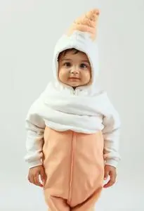 Baby Ice Cream Cone Costume face swap
