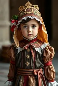 Child Caterina Costume face swap