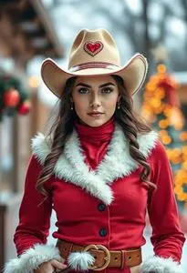 white christmas dresses Kurt Adler Ornament, Cowgirl Diva – To The Nines Manitowish Waters main image 0