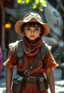 Dora Explorer Character Costume face swap