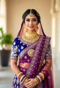 Manyavar Lehenga Costume face swap