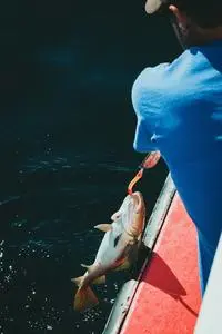 Back View of Man Fishing phone wallpaper background