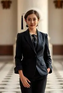 Suit Graduation Woman Costume face swap