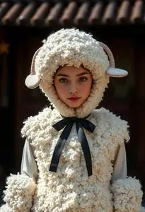 Suzy Sheep Costume face swap