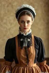 Victorian Housekeeper Costume face swap