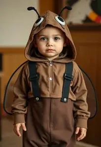 Hungry Fly Trap Costume Toddler face swap