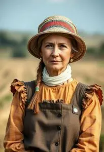 lady farmer fancy dress love, Maegan