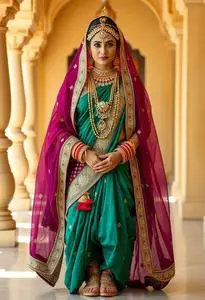 Rajasthani Bride Costume face swap