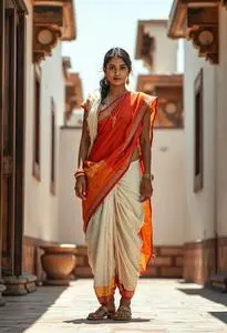 Rajasthani Dhoti Kurta Woman Costume face swap