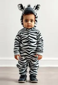 Zany Zebra Infant Costume face swap