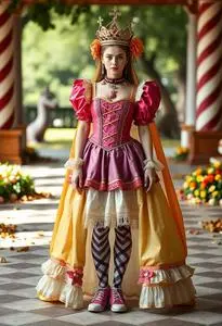 Candyland Queen Costume face swap
