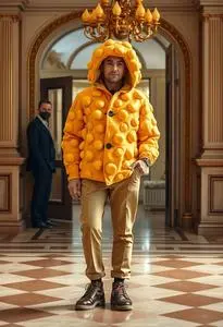 Funny Cheese Balls Costume face swap