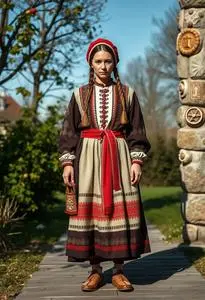 Estonian Folk Costume face swap