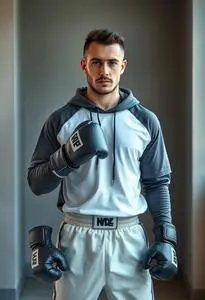 Adult Tough Boxer Costume face swap