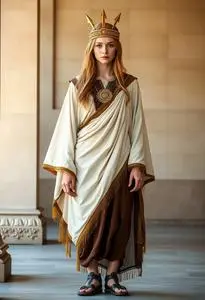 Athenian Goddess Costume face swap