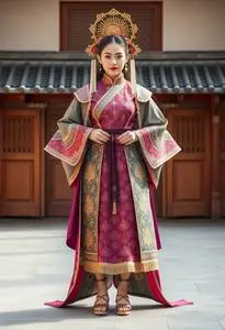 Asian Queen Costume face swap