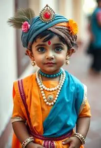 Child Radha Krishna Radha Costume