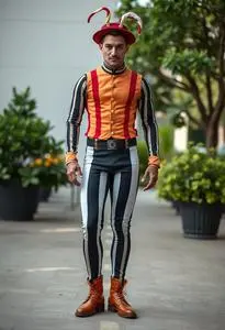 Circus Acrobat Costume Male face swap