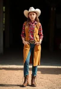 Cardi Cowgirl Costume face swap
