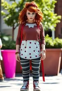 Chuckie Finster Woman Costume face swap