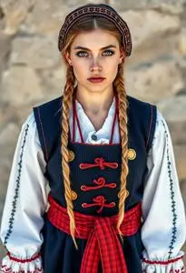 Croatian Folk Costume face swap