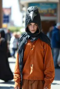 Crow Head Costume face swap