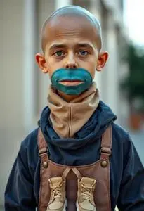 Funny Bald Costume face swap
