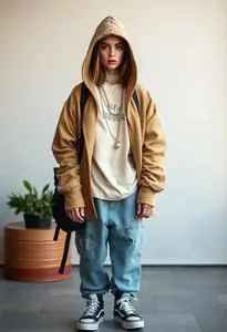 Hailey Bieber Street Style Costume face swap