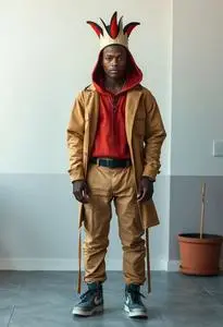 Jean Michel Basquiat Costume face swap