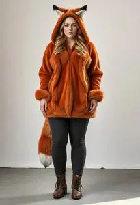 Plus Size Foxy Brown Costume face swap