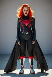 Plus Size Super Villain Costume face swap