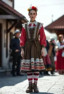 Polish Krakowiak Costume face swap