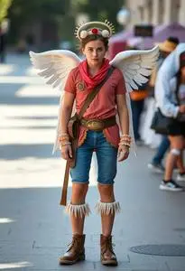 Sierra Furtado Cupid Costume face swap
