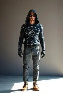 Webs Bad Man Costume face swap