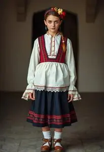 Slovenian Folk Costume face swap