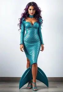 Dora Mermaid Costume face swap