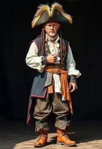 Accurate Pirate Costume face swap